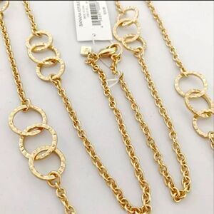 BANANA REPUBLIC GOLD TONE 42" NECKLACE NWT